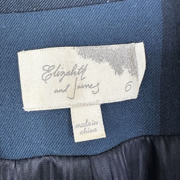 Elizabeth and James Ivy Blazer Womens 6 Wool Buffalo Plaid One Button - Picture 5 of 6